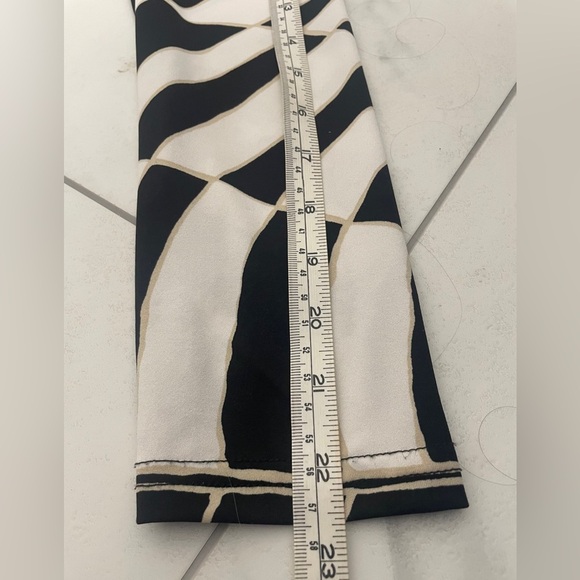 Michael Tyler Black & White Abstract Patterned Long Sleeve Sheath Dress  Size M - Picture 11 of 13